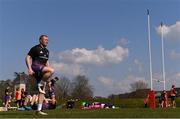 29 March 2022; Keith Earls warms up before Munster rugby squad training at University of Limerick in Limerick. Photo by Matt Browne/Sportsfile