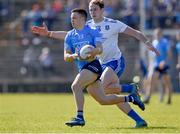 27 March 2022; Eoin Murchan of Dublin in action against Niall Kearns of Monaghan during the Allianz Football League Division 1 match between Monaghan and Dublin at St Tiernach's Park in Clones, Monaghan. Photo by Ray McManus/Sportsfile
