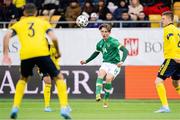 29 March 2022; Oliver O'Neill of Republic of Ireland during the UEFA European U21 Championship Qualifier match between Republic of Ireland and Sweden at Borås Arena in Sweden. Photo by Mathias Bergeld/Sportsfile