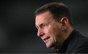 29 March 2022; Northern Ireland manager Ian Baraclough before the international friendly match between Northern Ireland and Hungary at National Football Stadium at Windsor Park in Belfast. Photo by Ramsey Cardy/Sportsfile