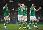 29 March 2022; Conor Hourihane of Republic of Ireland, 8, and teammates react after his goal is disallowed during the international friendly match between Republic of Ireland and Lithuania at the Aviva Stadium in Dublin. Photo by Ben McShane/Sportsfile