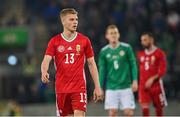 29 March 2022; András Schäfer of Hungary during the international friendly match between Northern Ireland and Hungary at National Football Stadium at Windsor Park in Belfast. Photo by Ramsey Cardy/Sportsfile