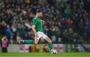 29 March 2022; Craig Cathcart of Northern Ireland during the international friendly match between Northern Ireland and Hungary at National Football Stadium at Windsor Park in Belfast. Photo by Ramsey Cardy/Sportsfile