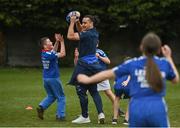 30 March 2022; In attendance at the launch of Leinster Rugby Summer Camps is James Lowe of Leinster at St Mary's College RFC in Dublin. Photo by Sam Barnes/Sportsfile