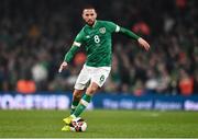 29 March 2022; Conor Hourihane of Republic of Ireland during the international friendly match between Republic of Ireland and Lithuania at the Aviva Stadium in Dublin. Photo by Ben McShane/Sportsfile