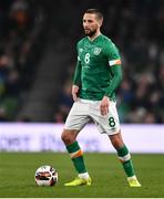 29 March 2022; Conor Hourihane of Republic of Ireland during the international friendly match between Republic of Ireland and Lithuania at the Aviva Stadium in Dublin. Photo by Ben McShane/Sportsfile