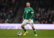 29 March 2022; Conor Hourihane of Republic of Ireland during the international friendly match between Republic of Ireland and Lithuania at the Aviva Stadium in Dublin. Photo by Ben McShane/Sportsfile