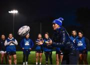 30 March 2022; Head coach Tania Rosser during a Leinster Rugby Women's training session at Kings Hospital in Dublin. Photo by David Fitzgerald/Sportsfile