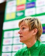 31 March 2022; Manager Vera Pauw during a Republic of Ireland women squad announcement at FAI Headquarters in Abbotstown, Dublin. Photo by Eóin Noonan/Sportsfile