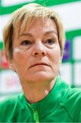 31 March 2022; Manager Vera Pauw during a Republic of Ireland women squad announcement at FAI Headquarters in Abbotstown, Dublin. Photo by Eóin Noonan/Sportsfile
