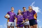 31 March 2022; Passion Lives at Beacon Hospital and Kilmacud Crokes as new sponsorship deal is announced. In attendance at the announcement at Kilmacud Crokes GAA club in Dublin, are, from left, Paul Mannion, Issy Davis, Ronan Hayes and Aoife Kane. A combined passion for physical health, teamwork and the wellbeing of the local community’s hearts and minds sees Beacon Hospital and Kilmacud Crokes join forces in a major new sponsorship announced today. The deal sees Beacon Hospital become the main Club sponsor of the largest GAA club in Ireland for a period of three years, with the Kilmacud Crokes club jersey undergoing its first redesign in over a decade. As the teams at Beacon Hospital and Kilmacud Crokes come together, the sponsorship will be brought to life through Passion Lives Here, which is about fostering and supporting the determination, dedication and support it takes to develop and bring local teams to greatness not just on the pitch, but also off it. A proud part of the South Dublin community, Beacon Hospital is passionate about providing exceptional patient care. It’s state-of-the-art Sports Lab, Physiotherapists, Sports Physiologists and Orthopaedic and Sports Medicine specialists are ideally located to support the club. With 140 teams, 5,700 players and members, as well as many local schools and groups all part of Kilmacud Crokes, Beacon Hospital will support the further development of teamwork and wellbeing in the club. Photo by Brendan Moran/Sportsfile