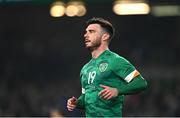 29 March 2022; Scott Hogan of Republic of Ireland during the international friendly match between Republic of Ireland and Lithuania at the Aviva Stadium in Dublin. Photo by Eóin Noonan/Sportsfile