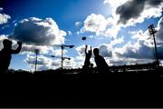31 March 2022; A general view of a lineout during the Bank of Ireland Vinnie Murray Cup Final match between St Fintan's High School and Catholic University School at Energia Park in Dublin. Photo by Harry Murphy/Sportsfile