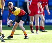 31 March 2022; Hugh Dummer of St Fintans High School during the Bank of Ireland Vinnie Murray Cup Final match between St Fintan's High School and Catholic University School at Energia Park in Dublin. Photo by Harry Murphy/Sportsfile
