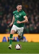 29 March 2022; Alan Browne of Republic of Ireland during the international friendly match between Republic of Ireland and Lithuania at the Aviva Stadium in Dublin. Photo by Eóin Noonan/Sportsfile