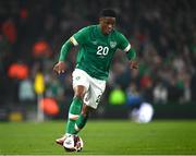 29 March 2022; Chiedozie Ogbene of Republic of Ireland during the international friendly match between Republic of Ireland and Lithuania at the Aviva Stadium in Dublin. Photo by Eóin Noonan/Sportsfile