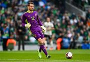 26 March 2022; Belgium goalkeeper Simon Mignolet during the international friendly match between Republic of Ireland and Belgium at the Aviva Stadium in Dublin. Photo by Eóin Noonan/Sportsfile