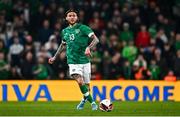 29 March 2022; Jeff Hendrick of Republic of Ireland during the international friendly match between Republic of Ireland and Lithuania at the Aviva Stadium in Dublin. Photo by Eóin Noonan/Sportsfile