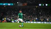 29 March 2022; Jeff Hendrick of Republic of Ireland during the international friendly match between Republic of Ireland and Lithuania at the Aviva Stadium in Dublin. Photo by Eóin Noonan/Sportsfile