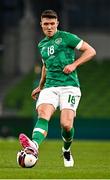 29 March 2022; Dara O'Shea of Republic of Ireland during the international friendly match between Republic of Ireland and Lithuania at the Aviva Stadium in Dublin. Photo by Eóin Noonan/Sportsfile