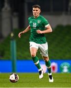 29 March 2022; Dara O'Shea of Republic of Ireland during the international friendly match between Republic of Ireland and Lithuania at the Aviva Stadium in Dublin. Photo by Eóin Noonan/Sportsfile