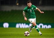 29 March 2022; Ryan Manning of Republic of Ireland during the international friendly match between Republic of Ireland and Lithuania at the Aviva Stadium in Dublin. Photo by Eóin Noonan/Sportsfile