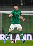 29 March 2022; John Egan of Republic of Ireland during the international friendly match between Republic of Ireland and Lithuania at the Aviva Stadium in Dublin. Photo by Eóin Noonan/Sportsfile