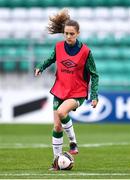 29 March 2022; Jodie Loughrey of Republic of Ireland before the UEFA Women's U17's Round 2 Qualifier match between Republic of Ireland and Iceland at Tallaght Stadium in Dublin. Photo by Ben McShane/Sportsfile