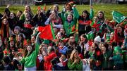 1 April 2022; Sacred Heart Secondary supporters during the Lidl All Ireland Post Primary Schools Senior ‘C’ Championship Final match between Our Lady's Bower, Athlone, Westmeath and Sacred Heart Secondary, Clonakilty, Cork at Sean Treacy Park in Tipperary Town. Photo by Ray McManus/Sportsfile