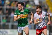 27 March 2022; Paudie Clifford of Kerry and Conor Meyler of Tyrone during the Allianz Football League Division 1 match between Kerry and Tyrone at Fitzgerald Stadium in Killarney, Kerry. Photo by Brendan Moran/Sportsfile