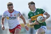 27 March 2022; Diarmuid O’Connor of Kerry in action against Michael McKernan of Tyrone during the Allianz Football League Division 1 match between Kerry and Tyrone at Fitzgerald Stadium in Killarney, Kerry. Photo by Brendan Moran/Sportsfile