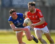 27 March 2022; John Clutterbuck of Louth in action against Padraig O'Toole of Wicklow during the Allianz Football League Division 3 match between Wicklow and Louth at County Grounds in Aughrim, Wicklow. Photo by Matt Browne/Sportsfile