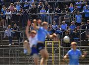 27 March 2022; Supporters, predominantly Dublin, watch the action during the Allianz Football League Division 1 match between Monaghan and Dublin at St Tiernach's Park in Clones, Monaghan. Photo by Ray McManus/Sportsfile