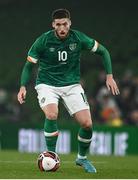 29 March 2022; Matt Doherty of Republic of Ireland during the international friendly match between Republic of Ireland and Lithuania at the Aviva Stadium in Dublin. Photo by Sam Barnes/Sportsfile