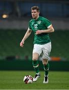 29 March 2022; Nathan Collins of Republic of Ireland during the international friendly match between Republic of Ireland and Lithuania at the Aviva Stadium in Dublin. Photo by Sam Barnes/Sportsfile