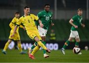 29 March 2022; Egidijus Vaitkünas of Lithuania during the international friendly match between Republic of Ireland and Lithuania at the Aviva Stadium in Dublin. Photo by Sam Barnes/Sportsfile