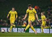 29 March 2022; Benas Satkus of Lithuania during the international friendly match between Republic of Ireland and Lithuania at the Aviva Stadium in Dublin. Photo by Sam Barnes/Sportsfile