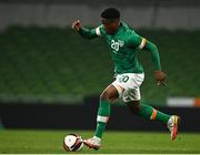 29 March 2022; Chiedozie Ogbene of Republic of Ireland during the international friendly match between Republic of Ireland and Lithuania at the Aviva Stadium in Dublin. Photo by Sam Barnes/Sportsfile