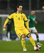 29 March 2022; Titas Milasius of Lithuania during the international friendly match between Republic of Ireland and Lithuania at the Aviva Stadium in Dublin. Photo by Sam Barnes/Sportsfile