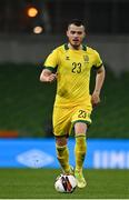 29 March 2022; Rolandas Baravykas of Lithuania during the international friendly match between Republic of Ireland and Lithuania at the Aviva Stadium in Dublin. Photo by Sam Barnes/Sportsfile