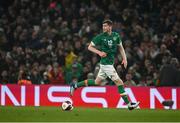 29 March 2022; Nathan Collins of Republic of Ireland during the international friendly match between Republic of Ireland and Lithuania at the Aviva Stadium in Dublin. Photo by Sam Barnes/Sportsfile