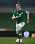 29 March 2022; Nathan Collins of Republic of Ireland during the international friendly match between Republic of Ireland and Lithuania at the Aviva Stadium in Dublin. Photo by Sam Barnes/Sportsfile