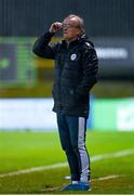1 April 2022; Finn Harps manager Ollie Horgan during the SSE Airtricity League Premier Division match between Finn Harps and Shamrock Rovers at Finn Park in Ballybofey, Donegal. Photo by Ramsey Cardy/Sportsfile