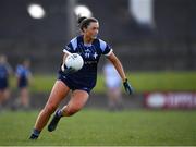 1 April 2022; Abby Curran of Our Lady's Bower during the Lidl All Ireland Post Primary Schools Senior ‘C’ Championship Final match between Our Lady's Bower, Athlone, Westmeath and Sacred Heart Secondary, Clonakilty, Cork at Sean Treacy Park in Tipperary Town. Photo by Ray McManus/Sportsfile