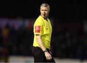 1 April 2022; Referee Ben Connolly during the SSE Airtricity League Premier Division match between St Patrick's Athletic and Drogheda United at Richmond Park in Dublin. Photo by Michael P Ryan/Sportsfile