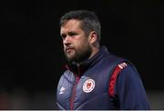 1 April 2022; St Patrick's Athletic manager Tim Clancy during the SSE Airtricity League Premier Division match between St Patrick's Athletic and Drogheda United at Richmond Park in Dublin. Photo by Michael P Ryan/Sportsfile