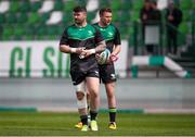 2 April 2022; Paul Boyle of Connacht warms up before the United Rugby Championship match between Benetton and Connacht at Stadio di Monigo in Treviso, Italy. Photo by Roberto Bregani/Sportsfile