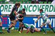 2 April 2022; Tiernan O’Halloran of Connacht in action during the United Rugby Championship match between Benetton and Connacht at Stadio di Monigo in Treviso, Italy. Photo by Roberto Bregani/Sportsfile