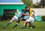 2 April 2022; Sammy Arnold of Connacht is tackled by Michele Lamaro of Benetton during the United Rugby Championship match between Benetton and Connacht at Stadio di Monigo in Treviso, Italy. Photo by Roberto Bregani/Sportsfile