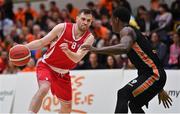 2 April 2022; Kyle Hosford of UCC Demons in action against /e9 during the InsureMyVan.ie Division 1 Final match between EJ Sligo All-Stars and UCC Demons, Cork at the National Basketball Arena in Dublin. Photo by Brendan Moran/Sportsfile